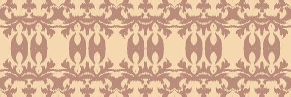 etnisch ikat kader batik textiel naadloos patroon digitaal vector ontwerp voor afdrukken Saree kurti Borneo kleding stof grens borstel symbolen stalen ontwerper