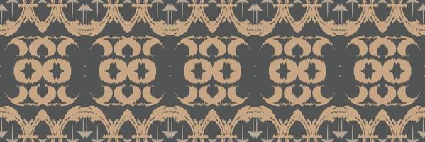 etnisch ikat kleding stof batik textiel naadloos patroon digitaal vector ontwerp voor afdrukken Saree kurti Borneo kleding stof grens borstel symbolen stalen katoen
