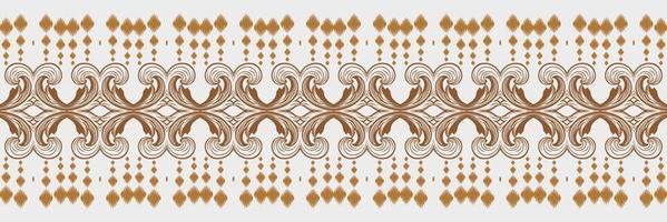 ikat afdrukken tribal Afrika naadloos patroon. etnisch meetkundig ikkat batik digitaal vector textiel ontwerp voor prints kleding stof Saree mughal borstel symbool zwaden structuur kurti kurtis kurta's