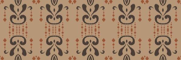 ikkat of ikat driehoek batik textiel naadloos patroon digitaal vector ontwerp voor afdrukken Saree kurti Borneo kleding stof grens borstel symbolen stalen katoen