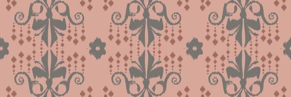 ikat bloemen batik textiel naadloos patroon digitaal vector ontwerp voor afdrukken Saree kurti Borneo kleding stof grens borstel symbolen stalen elegant