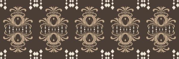batik textiel ikat ontwerpen naadloos patroon digitaal vector ontwerp voor afdrukken Saree kurti Borneo kleding stof grens borstel symbolen stalen katoen