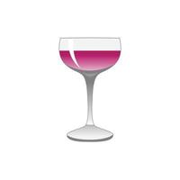 glas met rood wijn Aan wit achtergrond vector