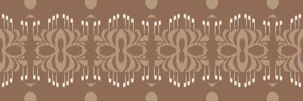 batik textiel ikkat of ikat vector naadloos patroon digitaal vector ontwerp voor afdrukken Saree kurti Borneo kleding stof grens borstel symbolen stalen elegant