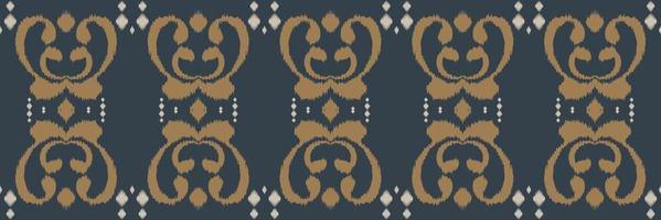 ikat bloemen tribal kruis naadloos patroon. etnisch meetkundig ikkat batik digitaal vector textiel ontwerp voor prints kleding stof Saree mughal borstel symbool zwaden structuur kurti kurtis kurta's