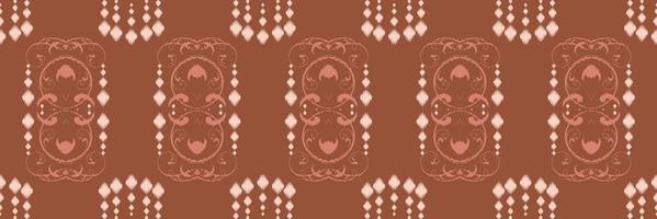 ikat grens tribal kruis naadloos patroon. etnisch meetkundig batik ikkat digitaal vector textiel ontwerp voor prints kleding stof Saree mughal borstel symbool zwaden structuur kurti kurtis kurta's