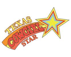 retro Texas veedrijfster ster vector typografie. kleurrijk wijnoogst retro afdrukken voor t-shirt of poster ontwerp