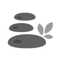 stenen vlak grijswaarden icoon vector