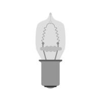 lamp vlak grijswaarden icoon vector