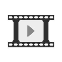 video haspel vlak grijswaarden icoon vector