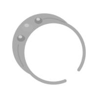 armband vlak grijswaarden icoon vector