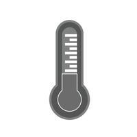 thermometer vlak grijswaarden icoon vector