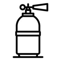 industrieel brand brandblusser icoon, schets stijl vector
