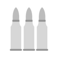 kogels vlak grijswaarden icoon vector