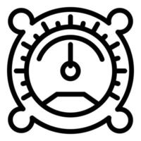 barometer icoon, schets stijl vector