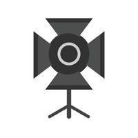 oud camera vlak grijswaarden icoon vector