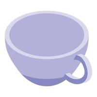 koffie kop icoon, isometrische stijl vector
