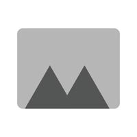 panorama vlak grijswaarden icoon vector