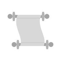 rol van papier vlak grijswaarden icoon vector
