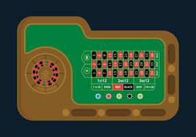 Roulette tafel illustratie vector