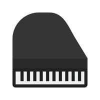 piano vlak grijswaarden icoon vector