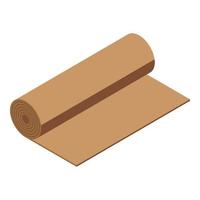 papier rollen icoon, isometrische stijl vector