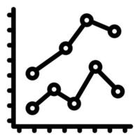 bitcoin analyse gegevens icoon, schets stijl vector