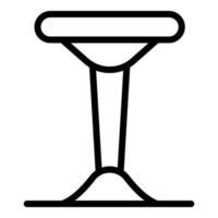 bar tafel icoon, schets stijl vector