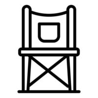 safari stoel icoon, schets stijl vector