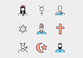 Religieuze Pictogrammen vector