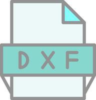 dxf het dossier formaat icoon vector