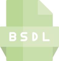 bsdl het dossier formaat icoon vector