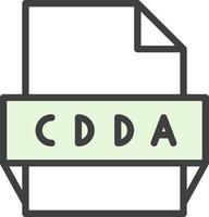 cdda het dossier formaat icoon vector