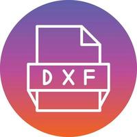 dxf het dossier formaat icoon vector