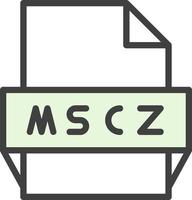 mscz het dossier formaat icoon vector