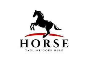 de paard logo is geschikt net zo een zakelijke symbool. vector