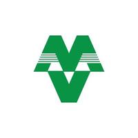 brief mv berg groen logo vector