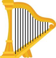 muziek- harp tekenfilm illustratie vector clip art