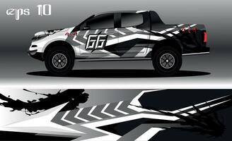 abstract achtergrond ontwerp voor auto inpakken van 4x4 vrachtwagen, rally, bestelwagen, suv en andere auto's vector