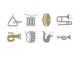 Marching band tools icoon vector