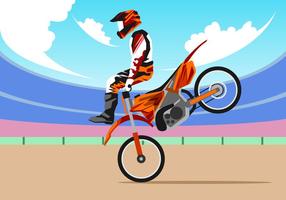 Gratis Stijl Motocross Gratis Vector