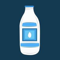 vanille melk fles vector illustratie voor grafisch ontwerp en decoratief element