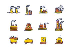 Fabriek En Industrie Pictogram vector