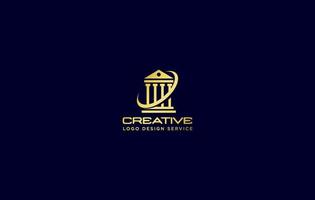 vector wet firma logo of advocaat logo met creatief element stijl elegant logo