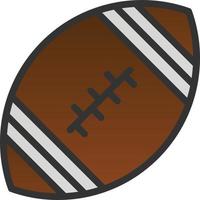 Amerikaans Amerikaans voetbal vector icoon ontwerp