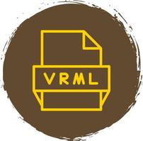 vrml het dossier formaat icoon vector