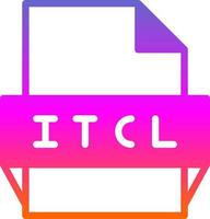 itcl het dossier formaat icoon vector