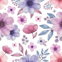 aquarel bloemen achtergrond vector