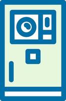 smartphone camera plat pictogram vector