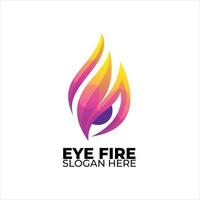 oog logo kleurrijk helling stijl vector